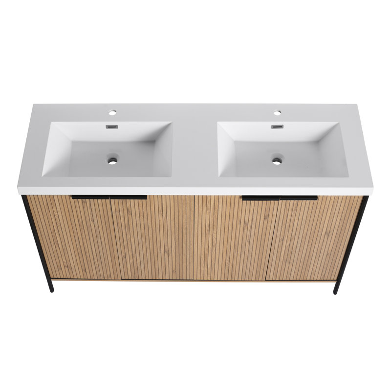Meuble-lavabo moderne élégant en résine