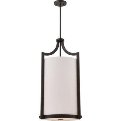 Luminaire suspendu cylindrique unique à 4 lumières Turgeon