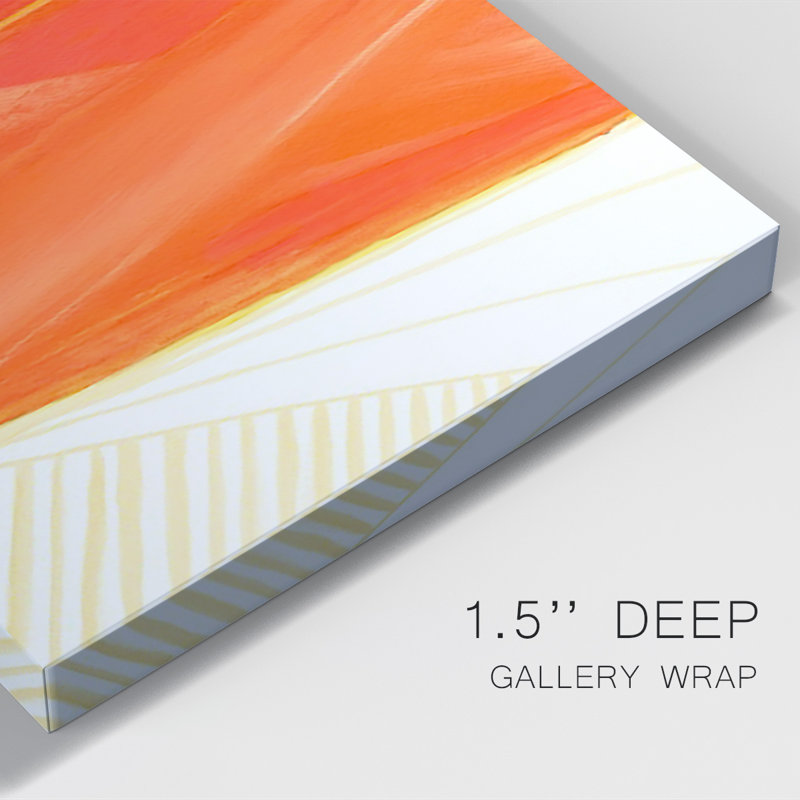 «Warm Rays I» sur toile, H 36 po x l 24 po x P 1 po