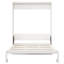 Lit escamotable Murphy avec rangement latéral, lit escamotable pliable peu encombrant et bureau pour chambres d'amis, bureaux et bureaux