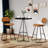 Upholstered Counter Stool With Metal Frame-413272440-413272446