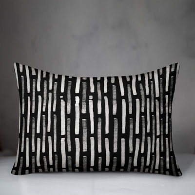 Striped Outdoor Reversible Throw Pillow