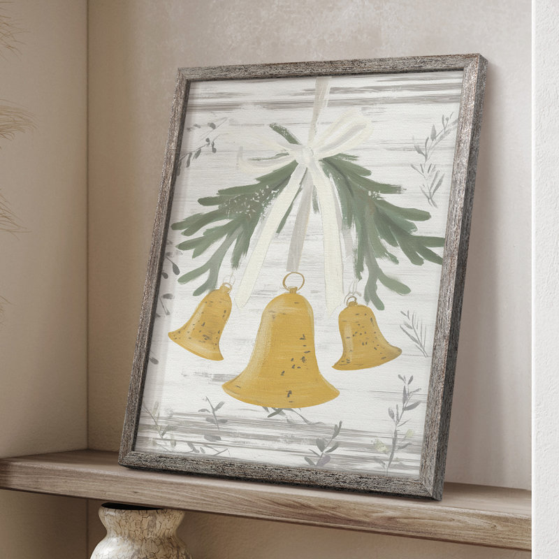 «Christmas Holiday Art» CECXV, reproduction d'art encadrée - bois massif, H 21 po x l 17 po