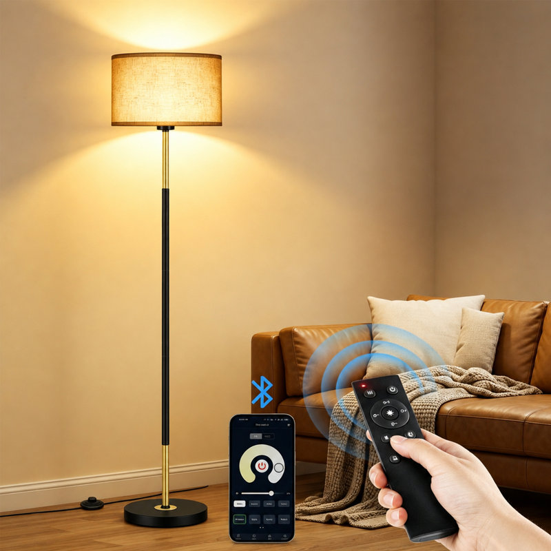 152.4cm Black/Gold Traditional Floor Lamp