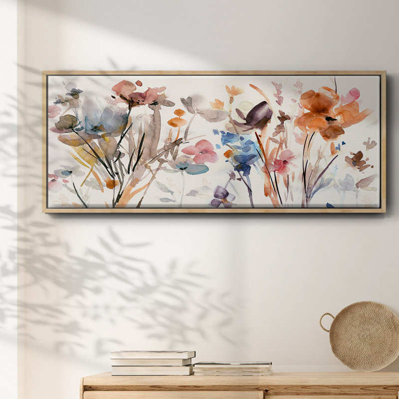 Pop Garden - toile encadrée, H 12 po x l 30 po