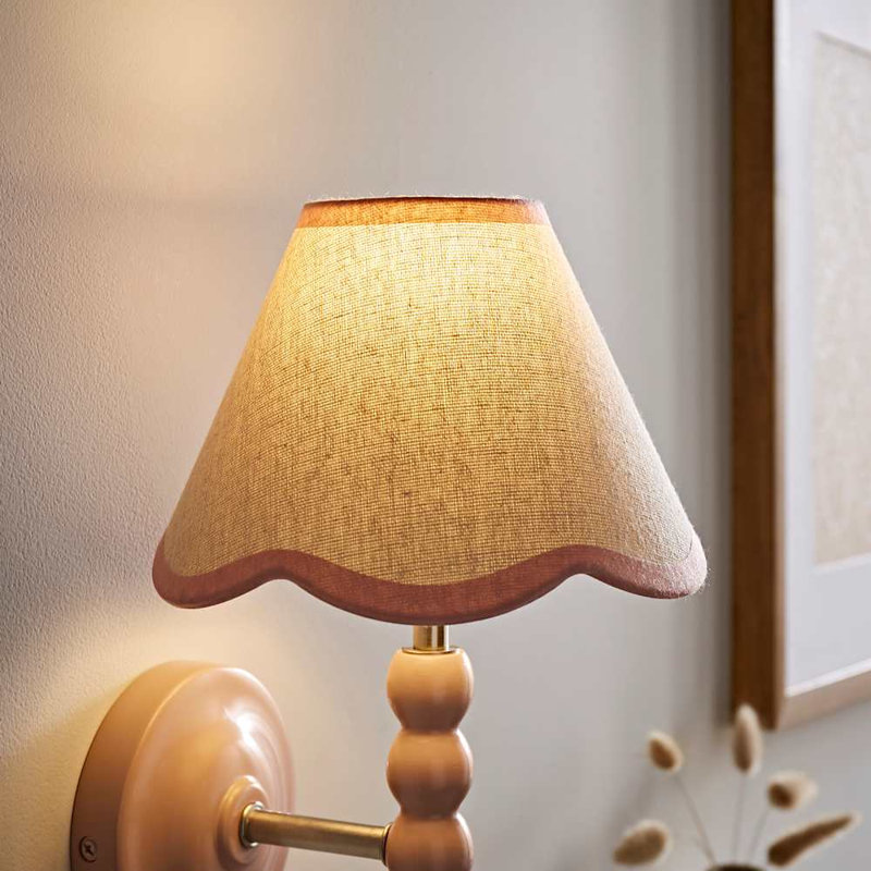13 cm H Empire Lamp Shade ( Slip-On ), Pink