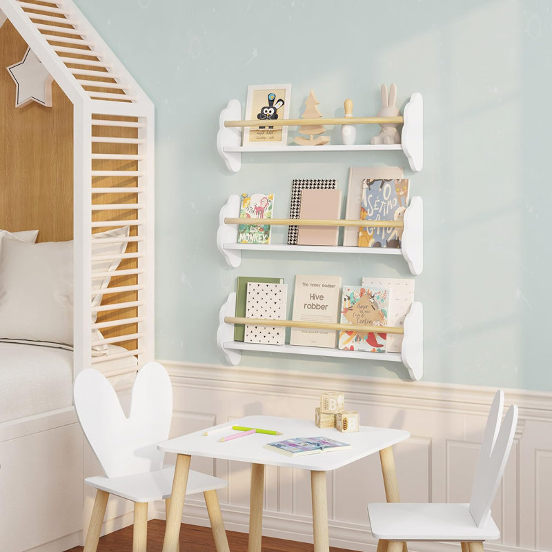 Elysburg 3 Piece Floating Shelf, 23cm H x 65cm W x 12.7cm D