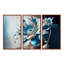 Ice Blue Daisy I - 3 pièces, reproduction sur toile-87918957-112026104