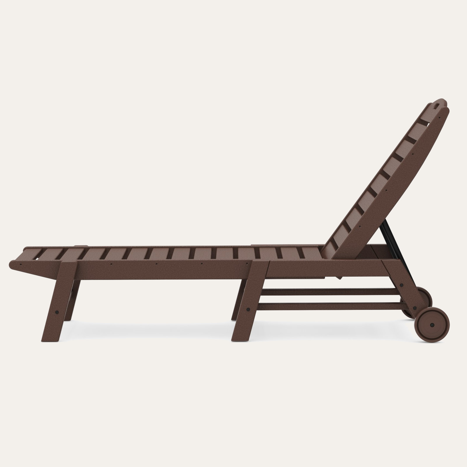 POLYWOOD® Nautical 27" Patio Chaise Lounge, Mahogany