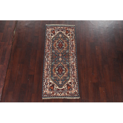 Tapis oriental en laine fait à la main Heriz Serapi 3 x 6