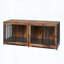 Chenil d'intérieur en bois pour chien avec cloison et plateau - Cage pour chien de style meuble pour 2 chiens-1073623446