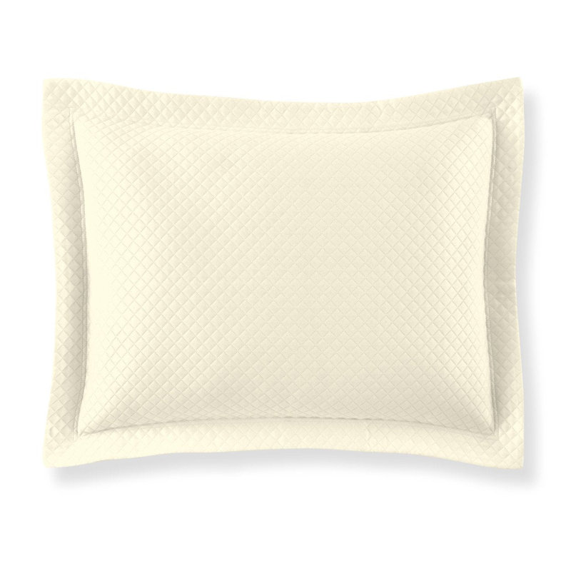 Housse et insert d'oreiller en mélange de coton Oxford, Ivoire, 9 po x 28 po