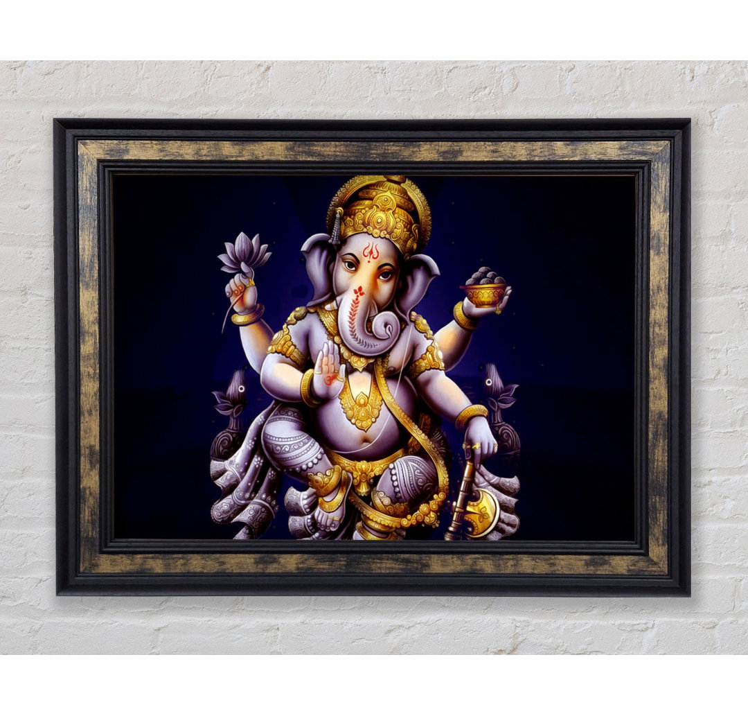 Hindu Ganesh - Einzelner Bilderrahmen Kunstdrucke