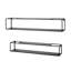 Georgeanne 2 Piece Metal Floating Shelf