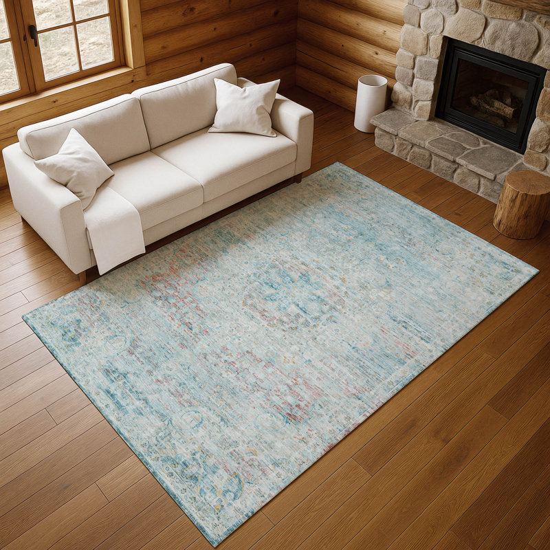 Premium Machine Washable Marasco AMF1636 Global Rug, Rectangle 2'6" x 3'10"