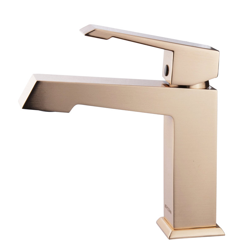 Single-Hole Single-handle Bathroom Faucet, Rose Gold
