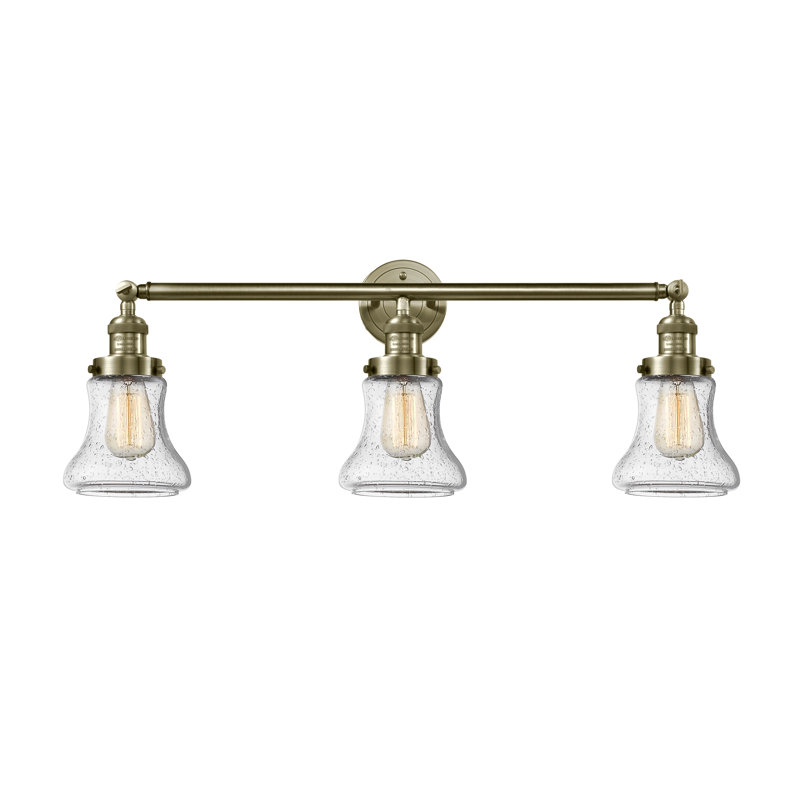 Edda 3 - Light Dimmable Vanity Light, Seedy, Antique Brass, 6 Watt Vinage LED Bulb