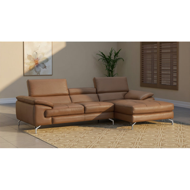Canapé modulaire Matimila, Cuir caramel