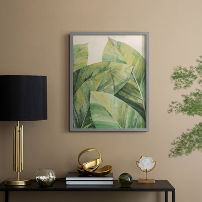 Tropic Depth I Framed Print - Solid Wood