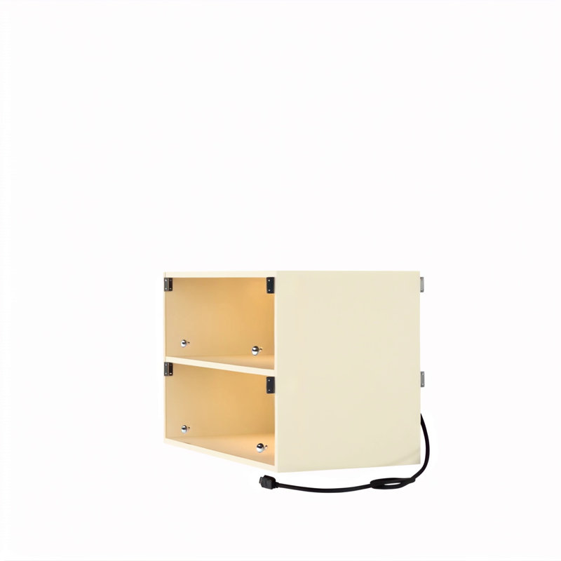 Glass Door Shoe Box Shoe Storage Cabinet For Sneakers With RGB Led Light,Stackable Cabinet, White