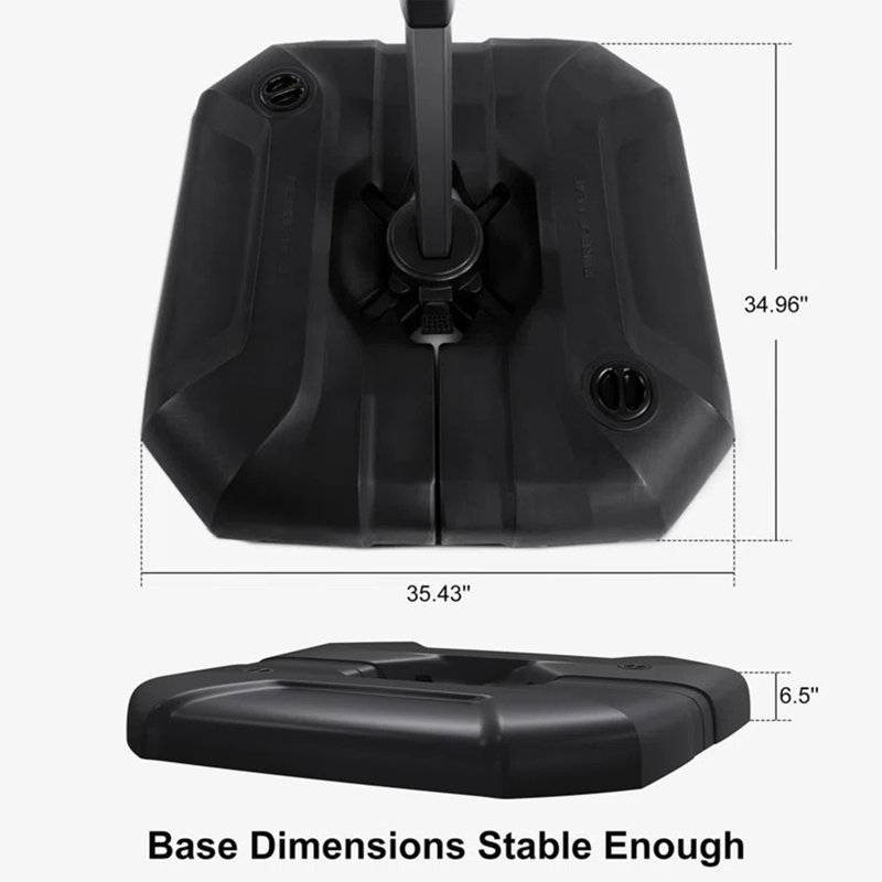 Base de parasol autoportante en plastique 19,8 lb Balvin