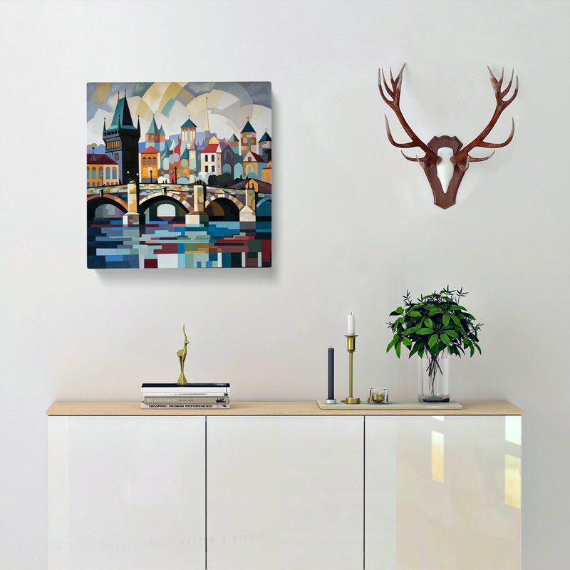 Modern Wall Art - Wrapped Canvas, 35cm H x 35cm W x 3cm D