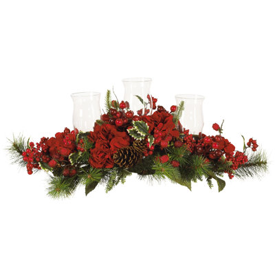 Holiday Hydrangea Candelabrum