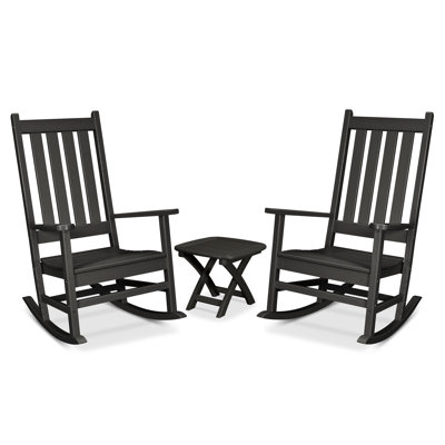 TREX Outdoors Cape Cod 3-Piece Porch Rocking Chair Set