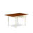 Monza Modern Kitchen Table - a Rectangle Dining Table Top with Dropleaf & Stylish Legs, Buttermilk & Cherry-1920886148