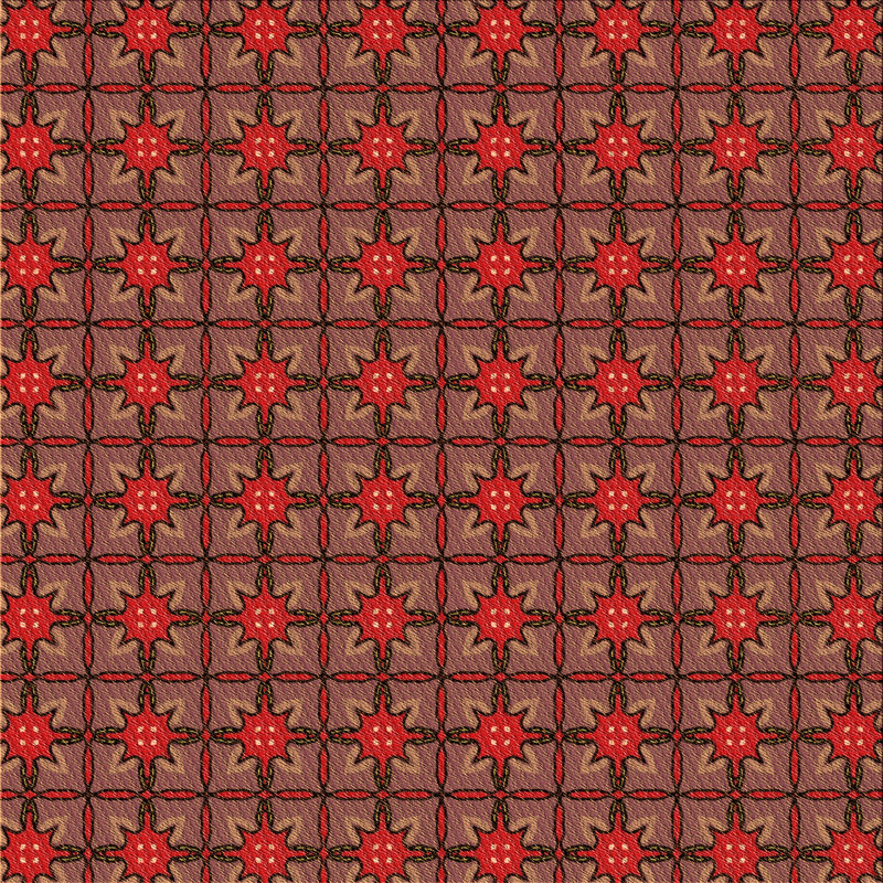 Geometric Indoor Rug, Square 6'