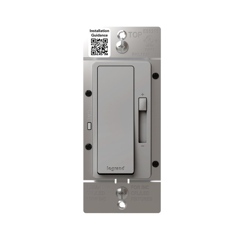 Gradateur unipolaire avancé à 3 voies 150 W Legrand, Noir