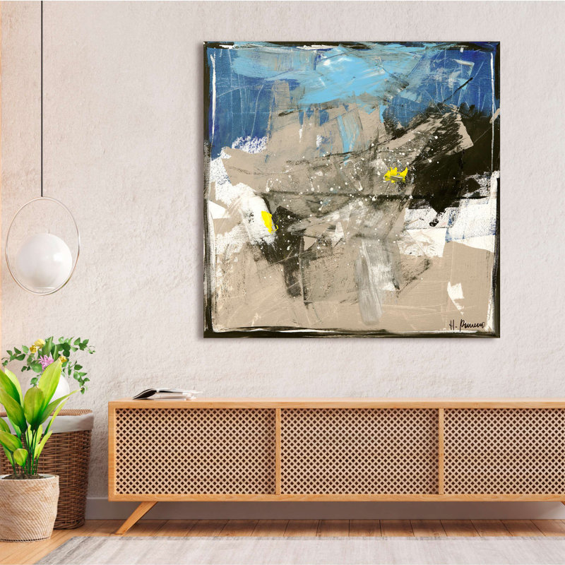 Abstract Gray Iron by H. Romero - Wrapped Canvas Print, 70cm H x 70cm W