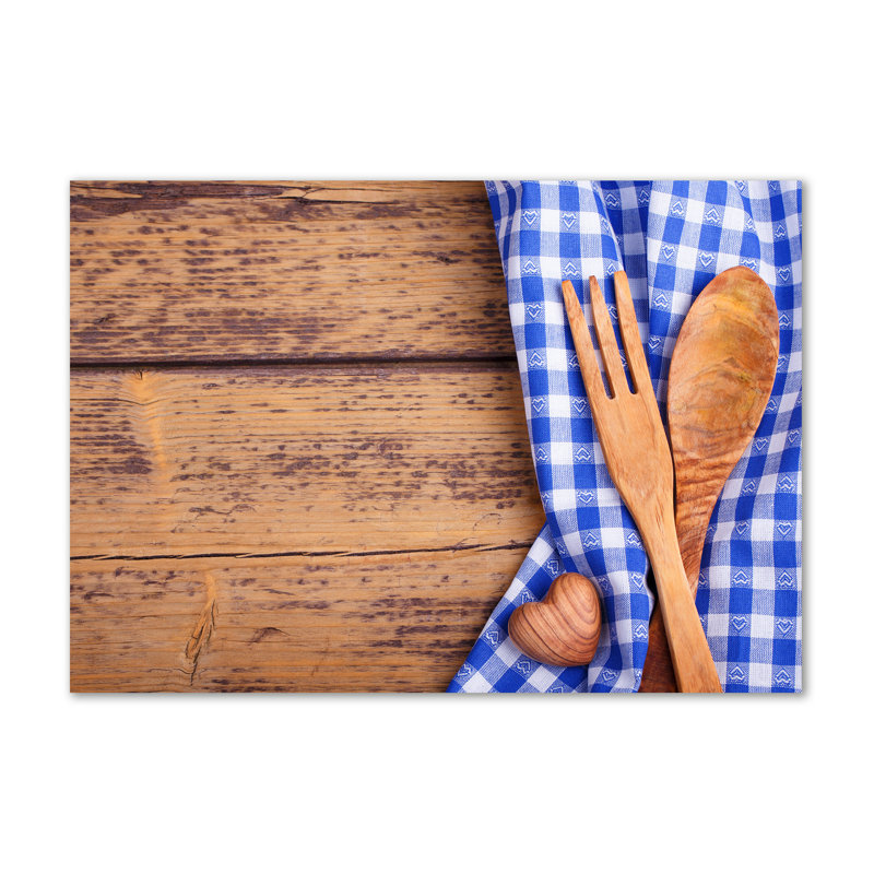 Wooden Cutlery - Wrapped Canvas Print