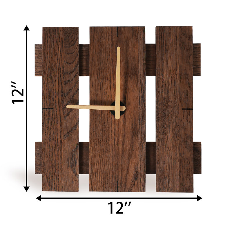 Solid Wood Analog Wall Clock