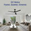 Valen 60" Indoor/Outdoor Ceiling Fan with LED Light, 6CCT Dimmable, Ceiling Fan with Light and Remote - Matte Black-18285817-18285816