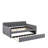 Full Size Upholstered Daybed With Trundle-411987375