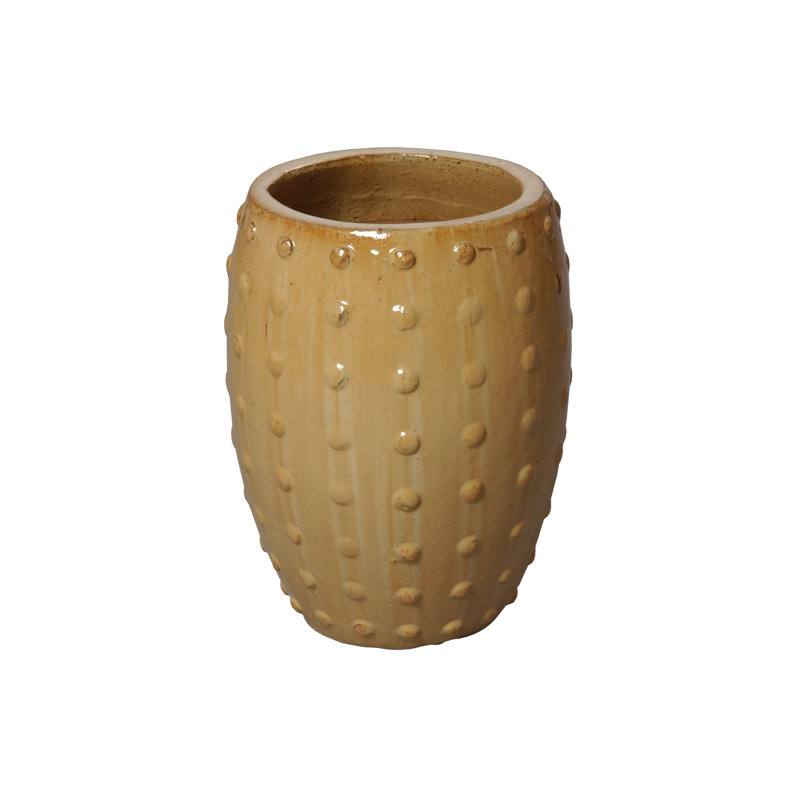 Handmade Ceramic Pot Planter, 18" H x 14" W x 14" D, Blue