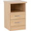 Cascio 2 Drawer Bedside Table-1318981634