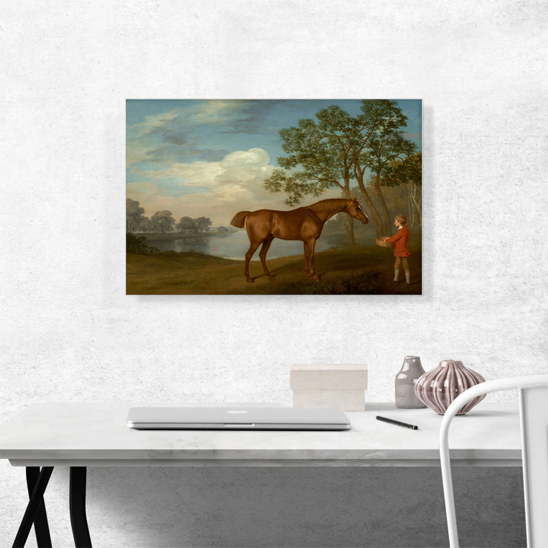 «Pumpkin with a Stable Lad 1774» par George Stubbs, reproduction d'art sur toile tendue, H 18 po x l 26 po x P 1,5 po