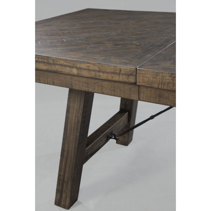 Table de salle à manger à rallonge avec tréteaux Zaneta