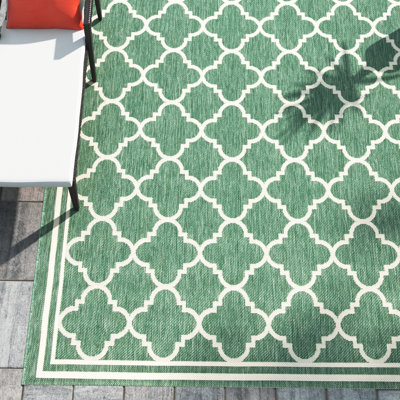Courtyard Performance Geometric Indoor/Outdoor Area Rug
