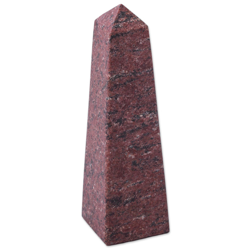 Sculpture de obelisk gemme péruvien rhodochrosite Jadine