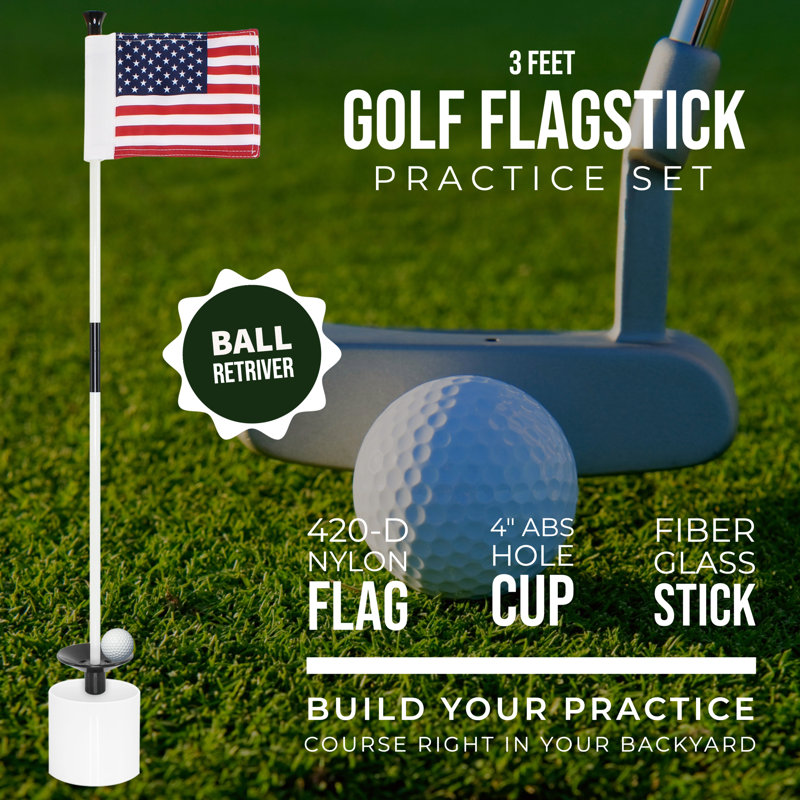 3' Backyard Mini Golf Flagstick USA