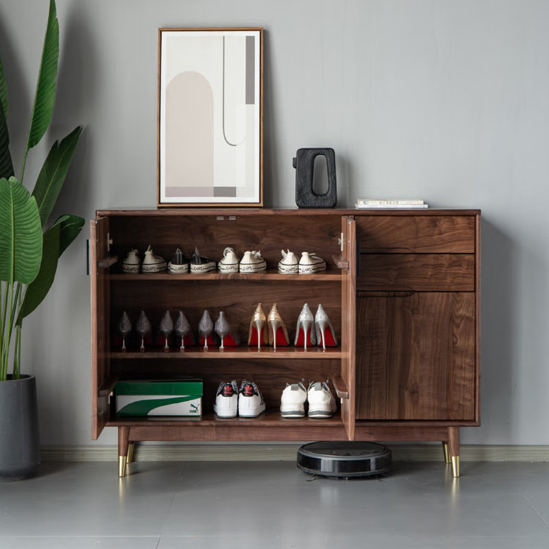 Armoire à chaussures en bois massif