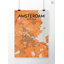 Amsterdam City Map - No Frame Print-243956487