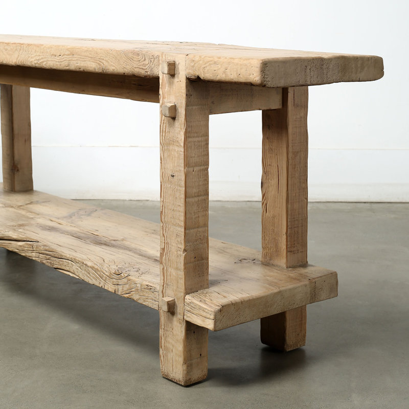 Console rustique rétro de Sorrente 72 x 16 x 29 H naturel patiné