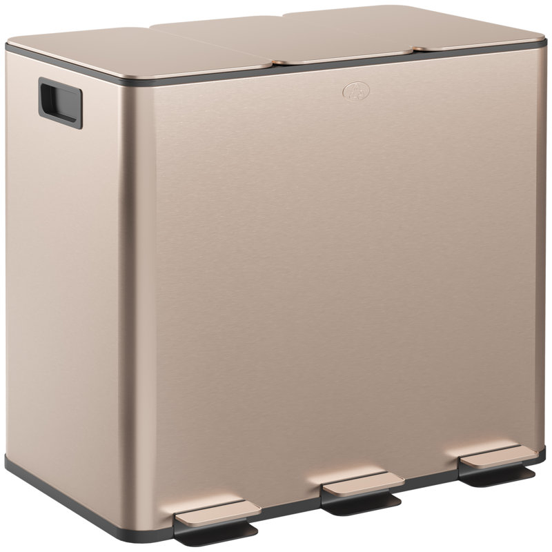 Step On Multi-Compartment Rubbish & Recycling Bin - 45L