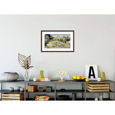 «Le jardin de Daubigny» par Vincent van Gogh, impression giclée encadrée