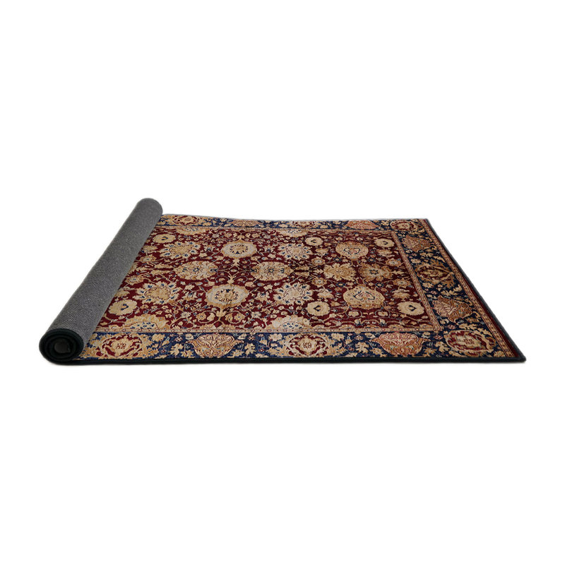 Tapis oriental rouge / bleu Harut, Rond 8 pi