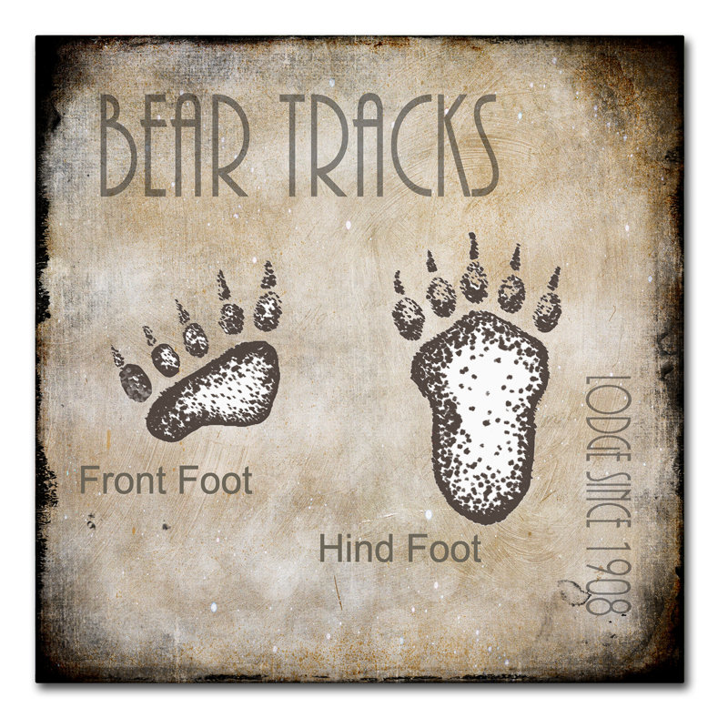 « orignal introduction 2 ours track tracks 2 », art textuel sur toile tendue, H 35 po x l 35 po x P 2 po